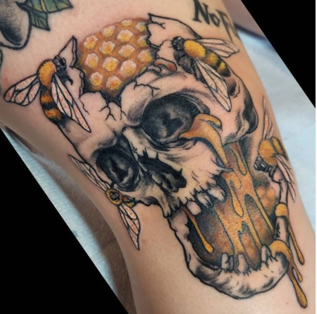 Tattoos - Bonnie Seeley Honey Skull - 143671